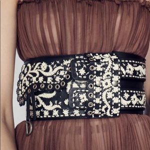 New without tags Auth. Christian Dior Wide Belt